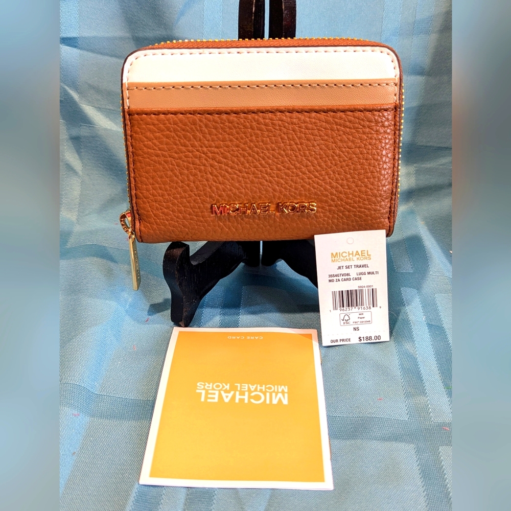 NWT MICHAEL KORS Jet Color Block Wallet